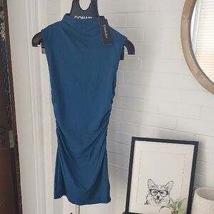 Blue Sleeveless Dress, Xs